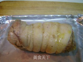 咸蛋黄鸡腿卷的做法步骤：9
