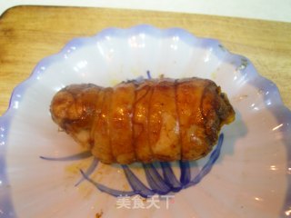 咸蛋黄鸡腿卷的做法步骤：11