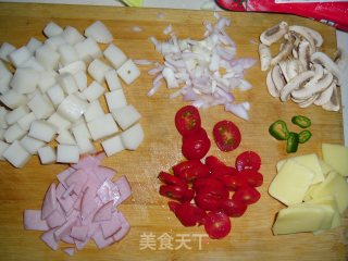 芝士焗年糕的做法步骤：2