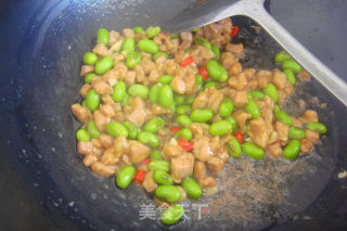 家常毛豆肉丁---好吃看得见的做法步骤：7