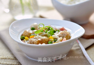 油豆腐塞肉的做法步骤：12