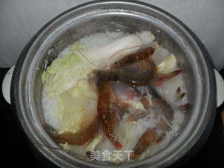 虾娃粥的做法步骤：7