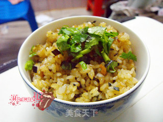 葱油炒饭的做法步骤：1