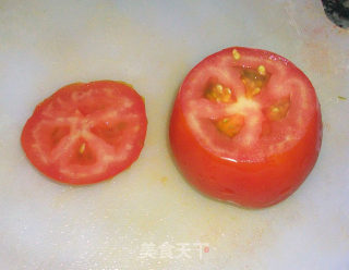 肉沫酿番茄的做法步骤：1