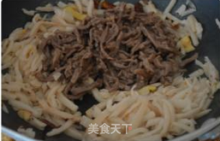 酸笋牛肉丝的做法步骤：5