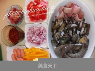 西班牙海鲜饭的做法步骤：1