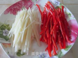 子姜炒肉丝的做法步骤：2