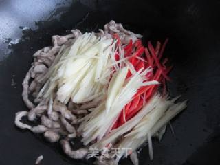 子姜炒肉丝的做法步骤：7