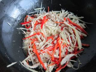 子姜炒肉丝的做法步骤：8