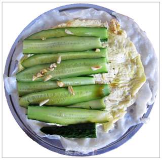 蒸饼卷菜的做法步骤：8
