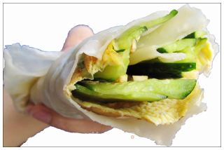 蒸饼卷菜的做法步骤：12
