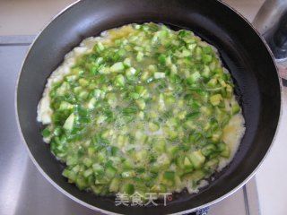苦瓜菜椒蛋饼的做法步骤：3