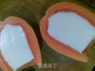 诱人甜点——木瓜椰奶冻的做法步骤：5