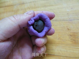 紫薯糯米滋的做法步骤：8