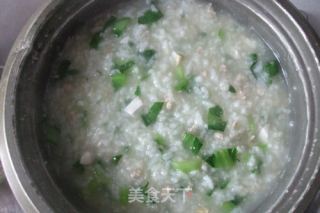 咸蛋肉糜粥的做法步骤：8