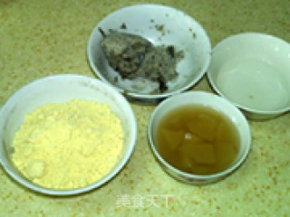 桃子豆渣玉米棋子小饼的做法步骤：1
