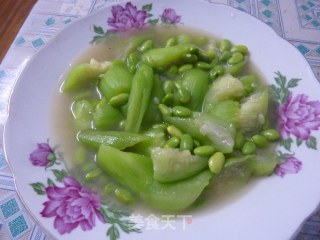 豆焖丝瓜的做法步骤：9