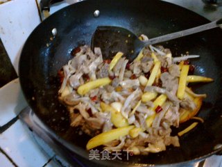 煎土豆条炒心肺的做法步骤：4