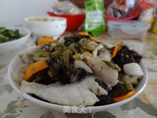 酸菜黑鱼片的做法步骤：8