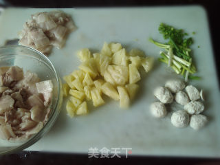菠萝回锅肉的做法步骤：3