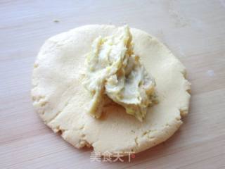 粗粮细吃——红薯馅玉米饼的做法步骤：7