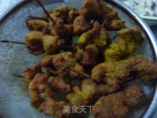 咖喱迷你肉串的做法步骤：9