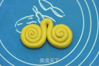 南瓜玉蝴蝶的做法步骤：6