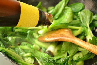 最爱吃的素菜【蚝油香菇青菜】的做法步骤：7