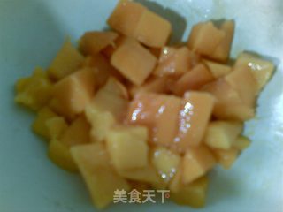 甜辣开胃菜——泰式芒果虾的做法步骤：2