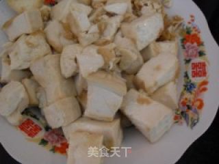 肉片炒老豆腐的做法步骤：3