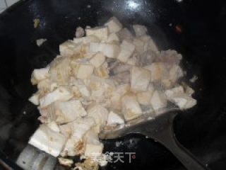 肉片炒老豆腐的做法步骤：5