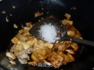 肉片炒老豆腐的做法步骤：8