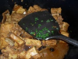 肉片炒老豆腐的做法步骤：10