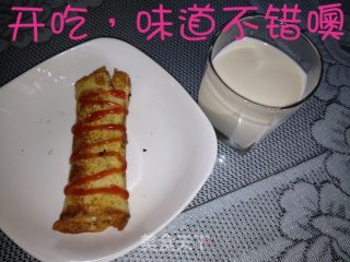 简易版热狗+被蛋卷的做法步骤：13
