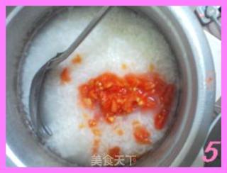 西红柿蛋花粥的做法步骤：5