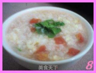 西红柿蛋花粥的做法步骤：8