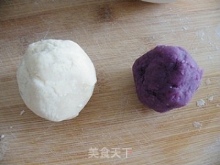 夏秋凑热闹--------芸豆紫薯糕的做法步骤：8