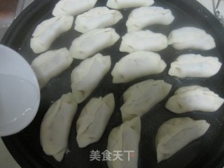 猪肉酸菜馅水煎饺的做法步骤：10