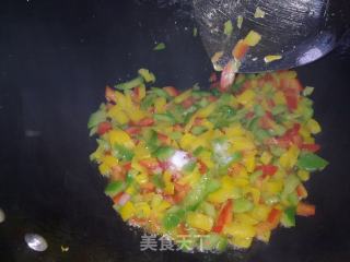 彩椒拌饭的做法步骤：12