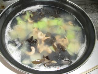 西瓜翠烧海米鸡蛋汤的做法步骤：4