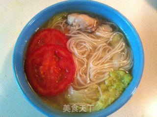 鸡汤龙须面--快捷营养早餐（二）的做法步骤：3