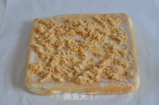 香葱肉松蛋糕卷的做法步骤：13