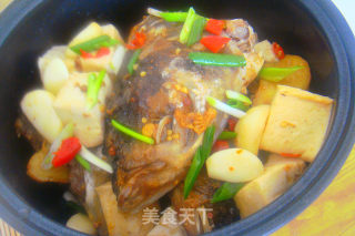 小锅鱼头豆腐---小妞家庭版的做法步骤：11