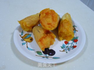 热气腾腾香甜美味的烤地瓜的做法步骤：3