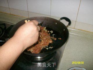彩椒肉丝烧豇豆的做法步骤：6