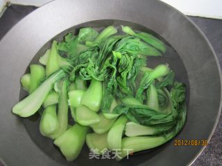 香菇油菜的做法步骤：3