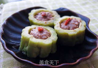 苦瓜酿肉的做法步骤：7