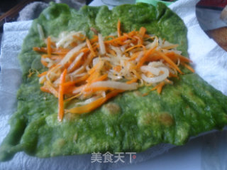 菠菜胡萝卜卷的做法步骤：10