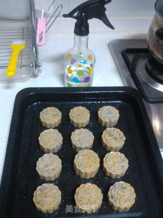中秋热身之紫薯月饼---健康低卡的做法步骤：4
