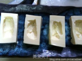 豆腐與蝦的奇妙組合【百花鑲豆腐】的做法步骤：3